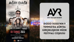 Dosso Dossi’nin 9 Temmuz’da Ağrı’da Gerçekleşecek Müzik Festivali Coşkusu
